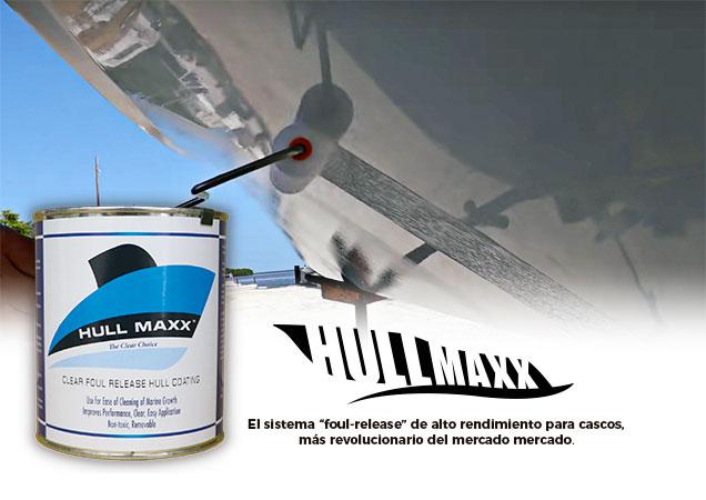 HULL MAXX Recubrimiento transparente sin tóxicos que evita las incrustaciones marinas en el casco